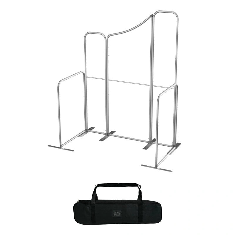 Portable magnetic trade show booth for 2x2m space