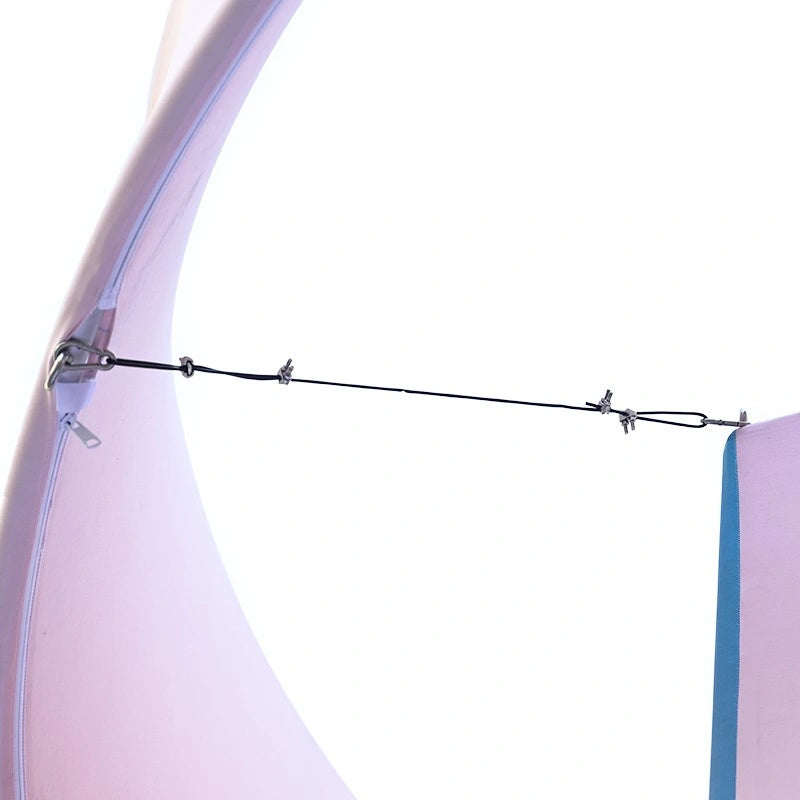 Square hanging sign tower display for trade shows