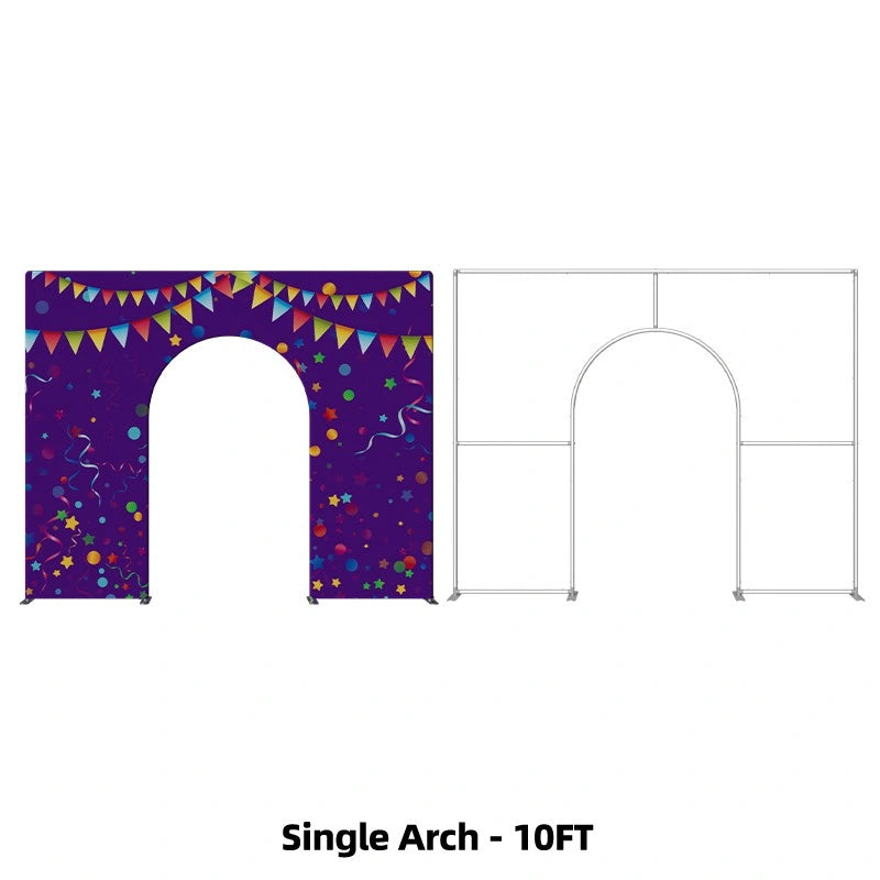 Open Door Arch Backdrop with decorative styling for birthday parties, weddings, anniversaries, and special occasions