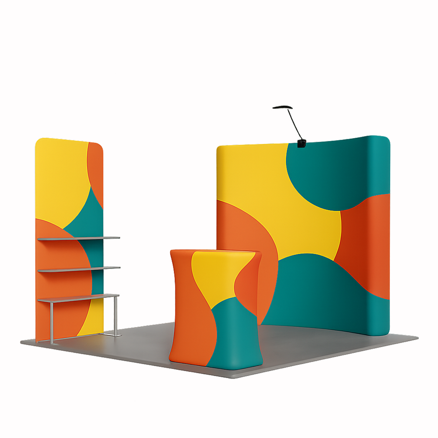 10x10ft Trade Show Booth Kit - A4 - Flame-Retardant 240g Tension Fabric