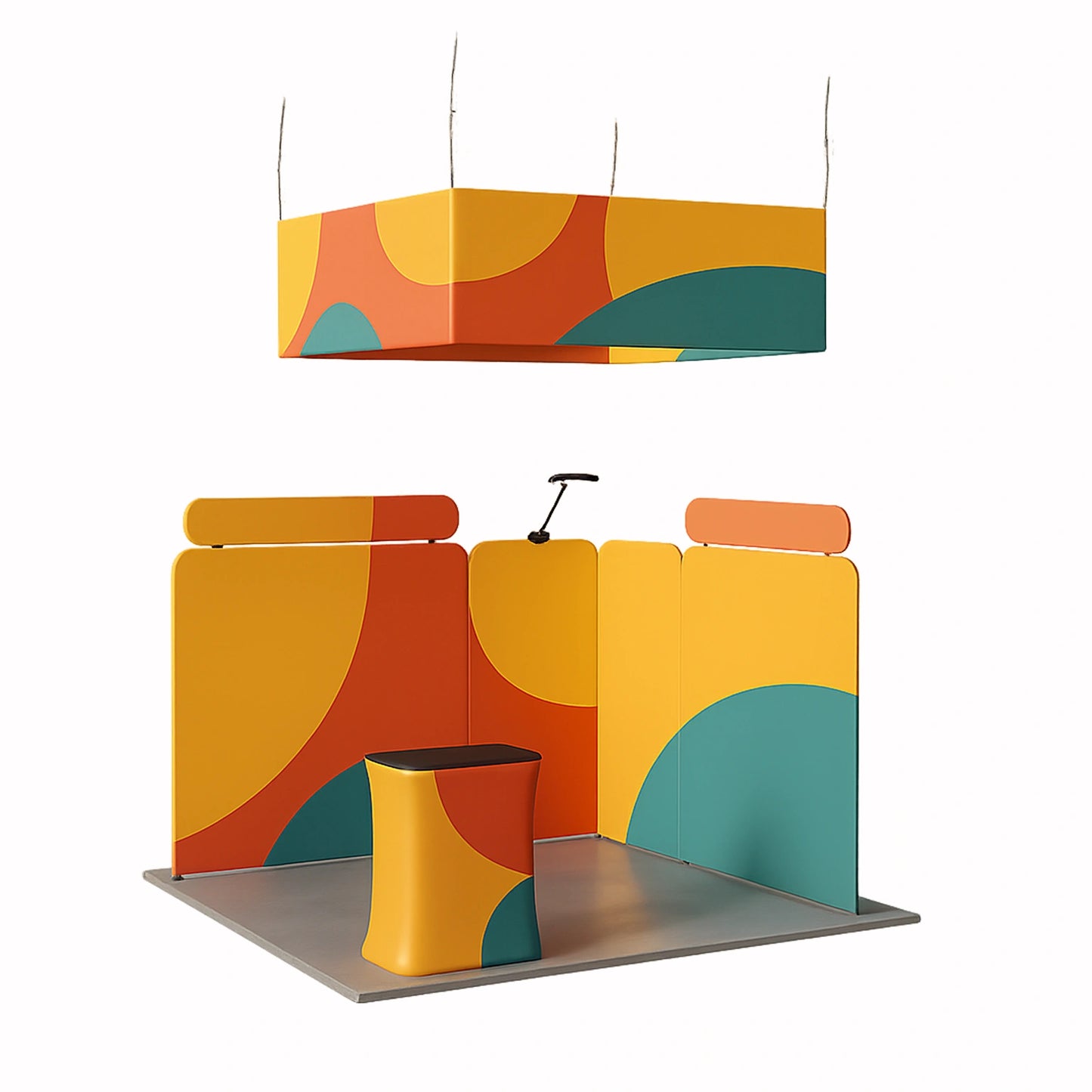 10x10ft trade show booth kit B1 for exhibitions and events