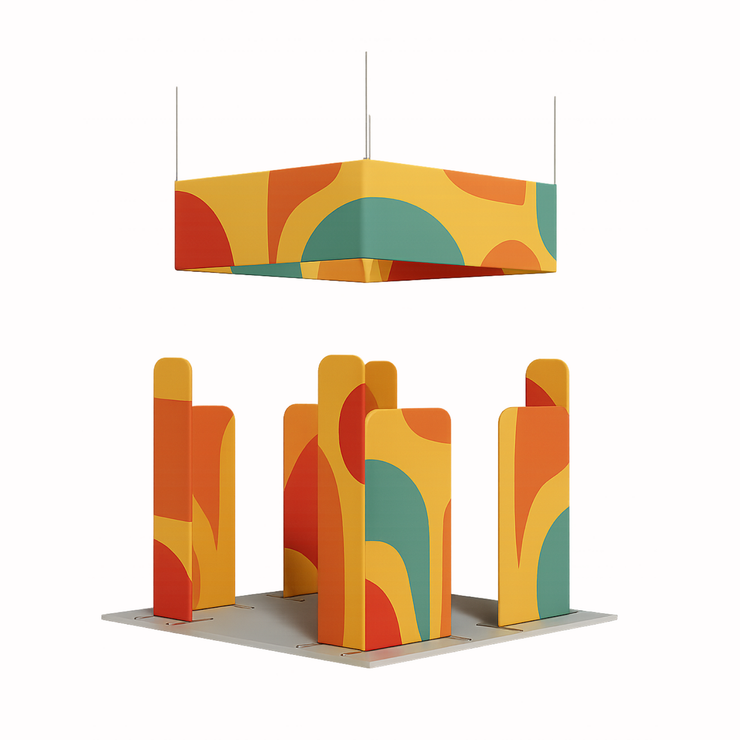 10x10ft Trade Show Booth Kit - B4 Flame-Retardant 240g Tension Fabric