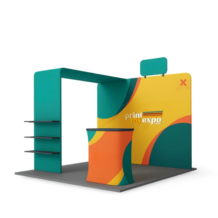 10x10ft trade show booth kit B2 for exhibitions and events