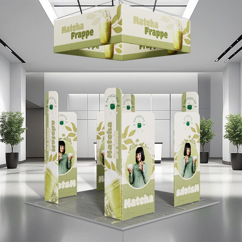 10x10ft Trade Show Booth Kit - B4 Flame-Retardant 240g Tension Fabric