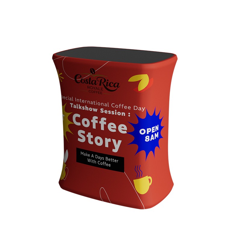 10x10ft Trade Show Booth Kit - A4 - Flame-Retardant 240g Tension Fabric