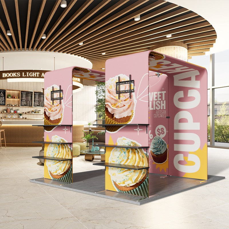 10x10ft Trade Show Booth Kit - C1 Flame-Retardant 240g Tension Fabric