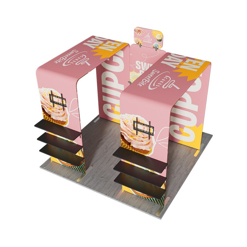 10x10ft Trade Show Booth Kit - C1 Flame-Retardant 240g Tension Fabric