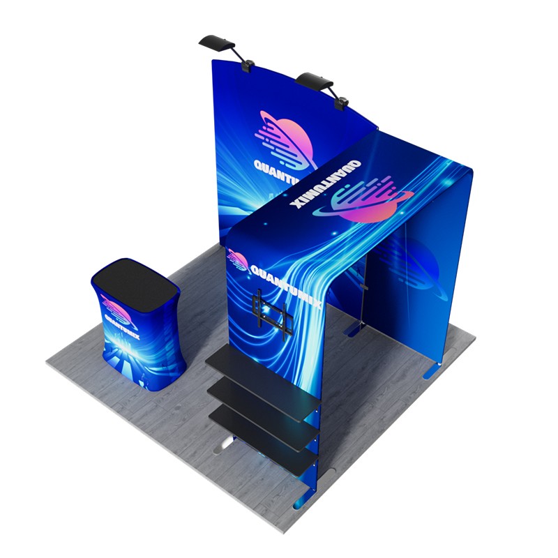 10x10ft Trade Show Booth Kit - C3 Flame-Retardant 240g Tension Fabric