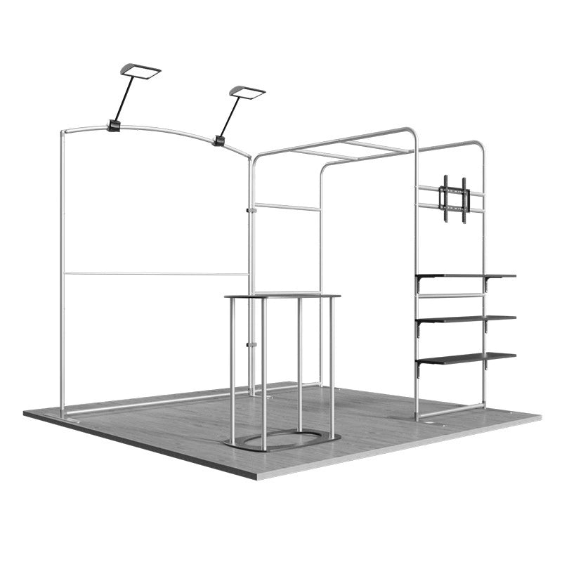 10x10ft trade show booth kit C3 with seamless fabric panels