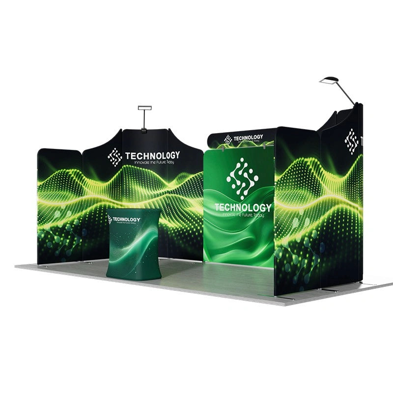 Complete 10x20ft trade show booth kit B4 layout for trade shows
