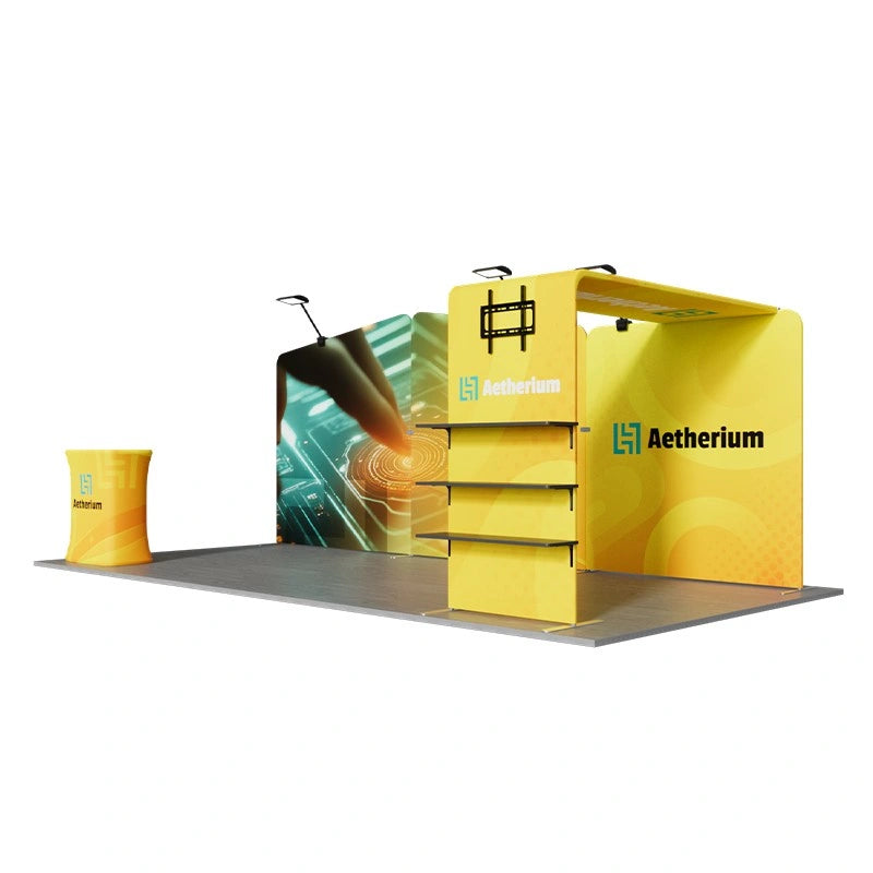 Complete 10x20ft trade show booth kit C1 layout for trade shows
