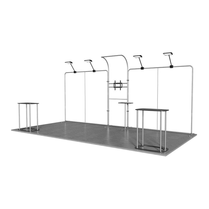 Portable 10x20ft trade show booth kit for easy transport