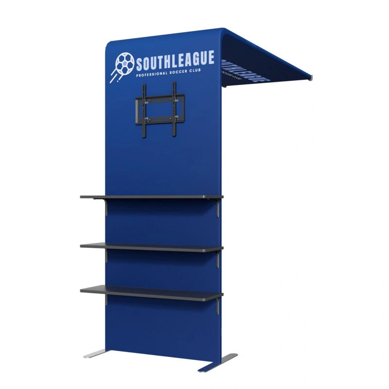 Back view showing structure of 10x10ft trade show booth kit A1
