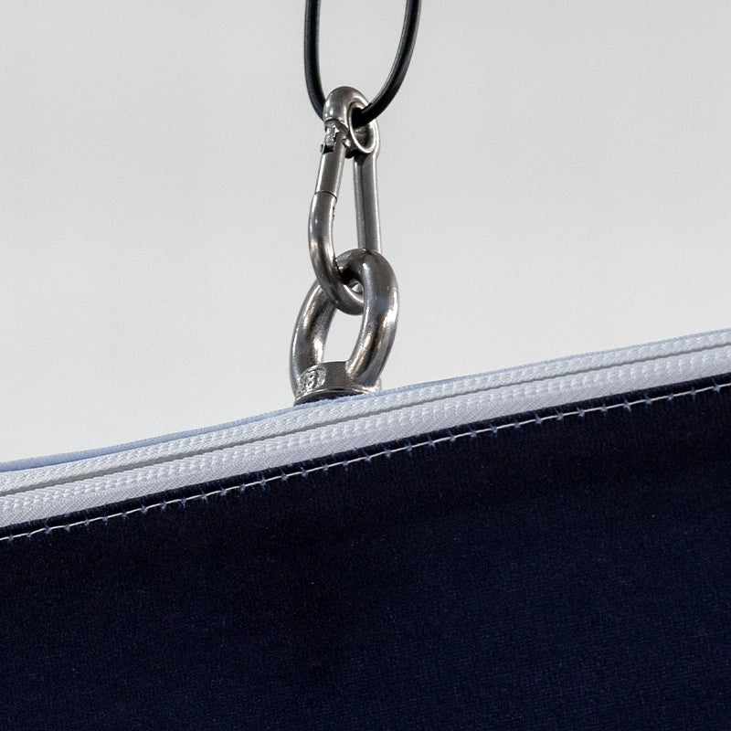 Spiral hanging sign ceiling suspended display