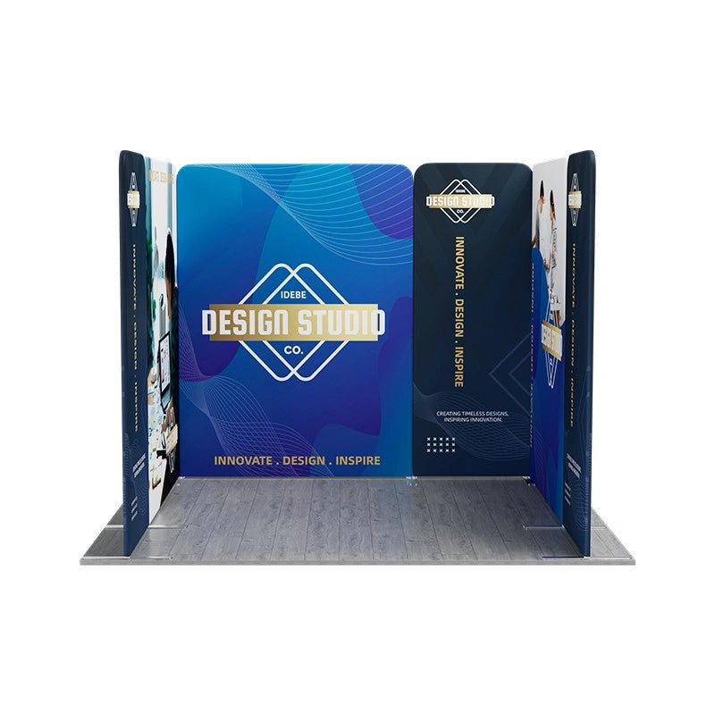 U-shaped magnetic trade show booth system 3x3m