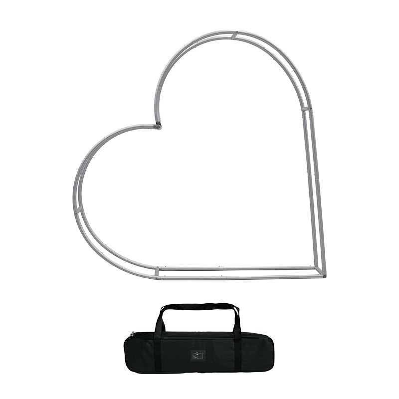 3D Heart Shaped Backdrop with optional LED lighting for evening celebrations, weddings, and photo areas.