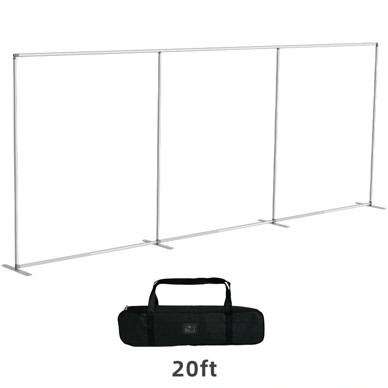 Lightweight aluminum straight tension fabric display frame square edge design