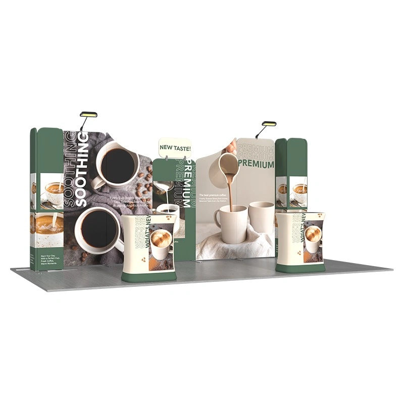 B7 trade show booth kit with a spacious layout designed for product discovery, visitor engagement, and business conversations
