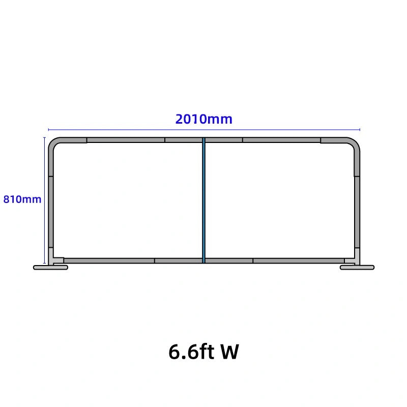 Portable barriers for crowd management at outdoor events and public spaces