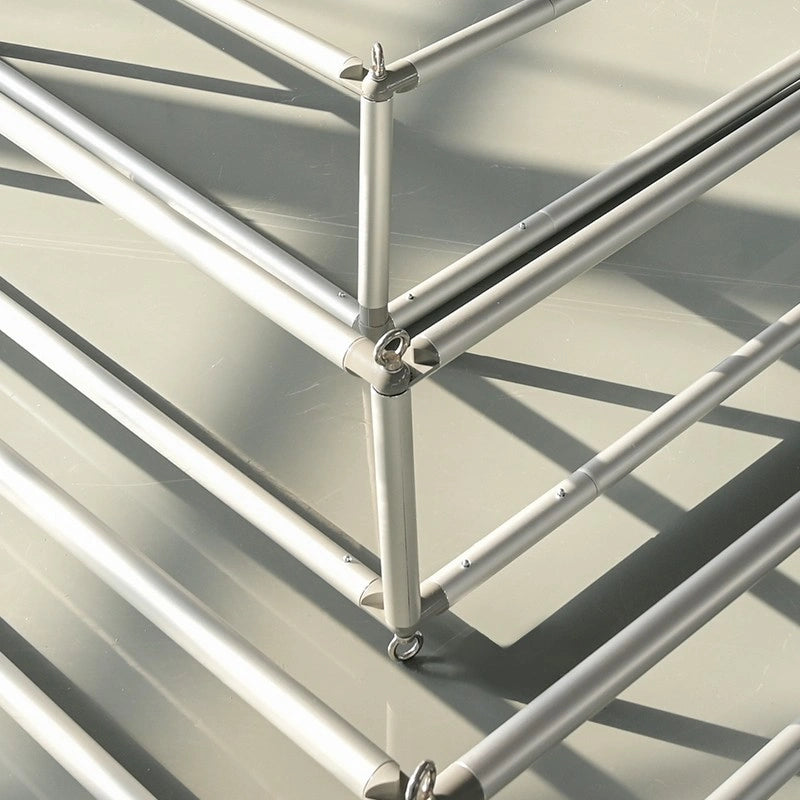 Lightweight aluminum frame tiered square hanging sign