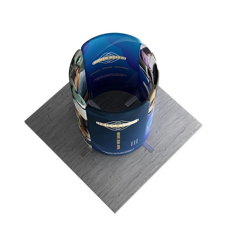 Reconfigurable 6.5x6.5ft modular booth setup