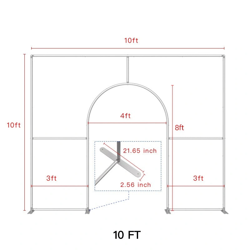 Custom printed event arch backdrop for wedding entrances, ceremony spaces, photo areas, and celebration décor
