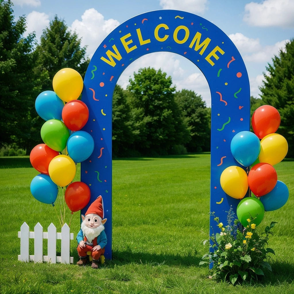 Customizable open-frame backdrop for wedding décor, birthday celebrations, corporate events, and photoshoots