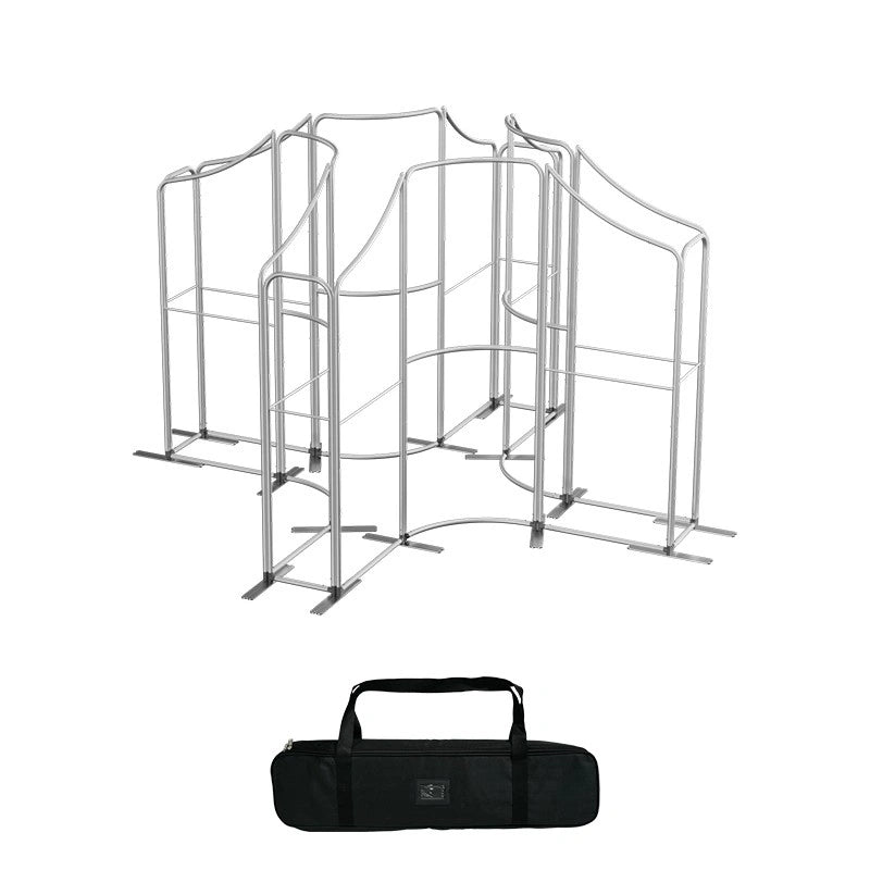 13x13ft fabric display booth with wrinkle free graphics