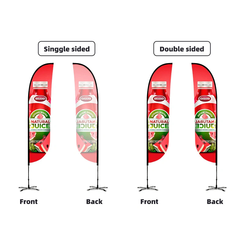 High-quality Convex Flag with Uni-Fit Pole for retail promotions, grand openings, corporate events, and outdoor advertising.