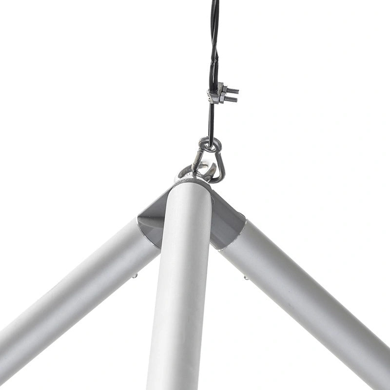 Square fabric trade show tower with wrinkle-free graphics