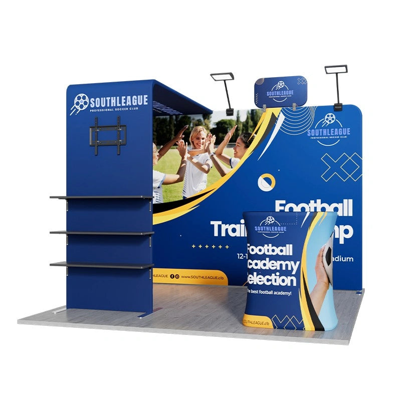 Complete 10x10ft trade show booth kit A1 layout for trade shows