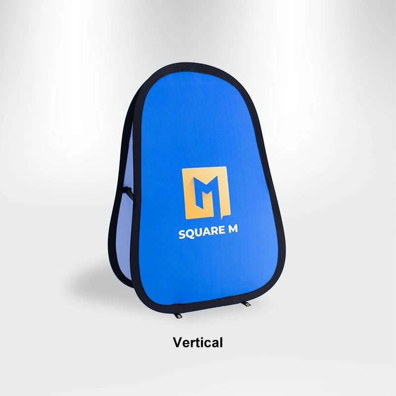 Lightweight pop up A-frame display for exhibitions and events
