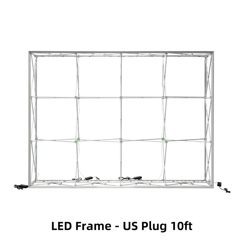 Backlit SEG Pop Up Display with optional LED illumination and full-color fabric graphics