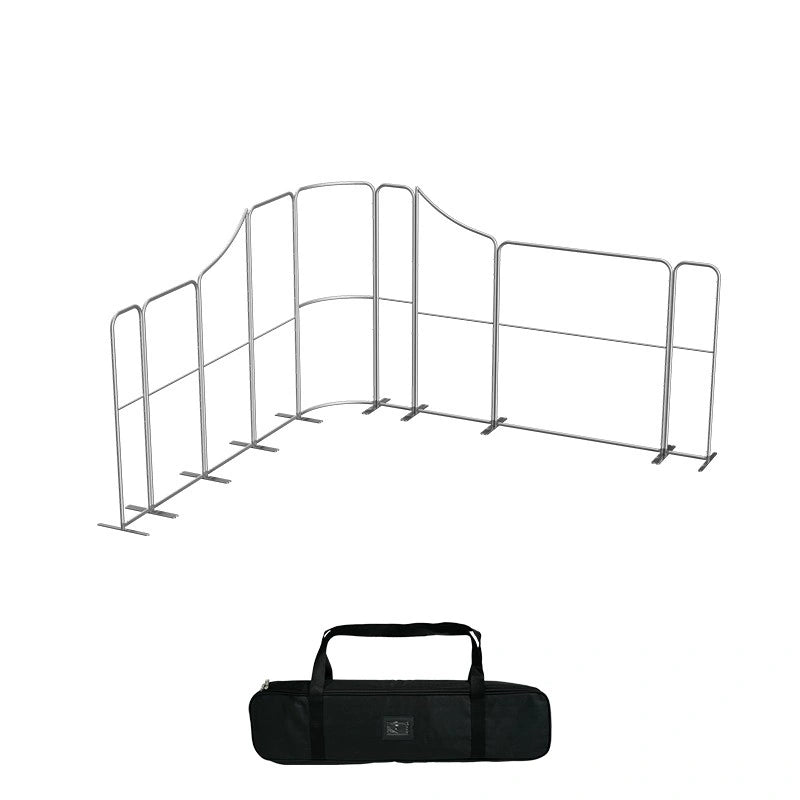 13x13 trade show booth with magnetic EZ tube fabric panels
