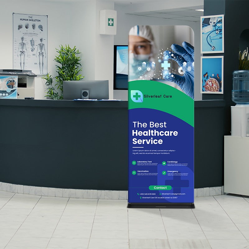 Fabric Banner Stand-Premium (Round Corners) Flame-Retardant 240g Tension Fabric