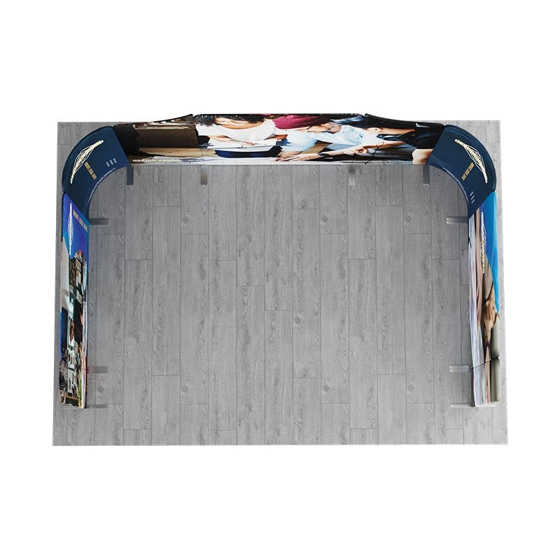 Seamless retail fabric display wall with custom graphics