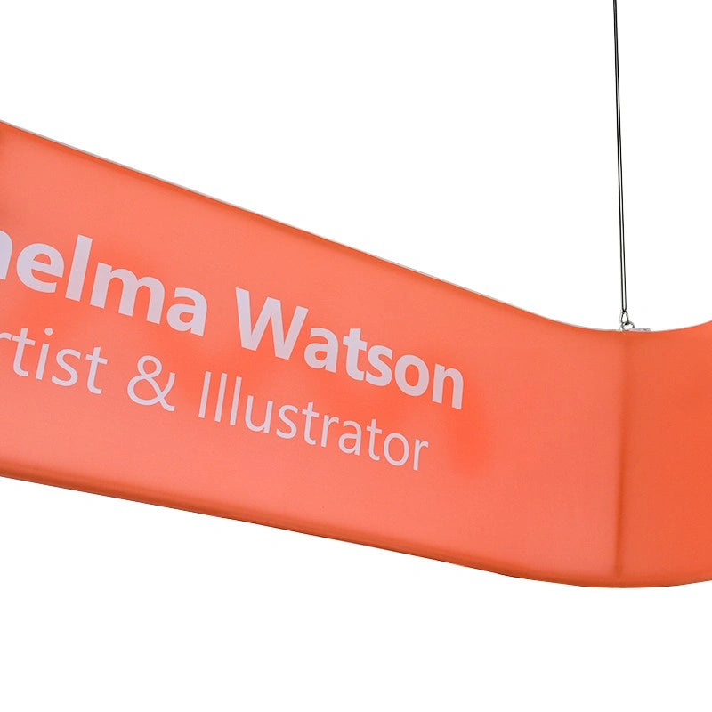 Professional square hanging sign for event branding