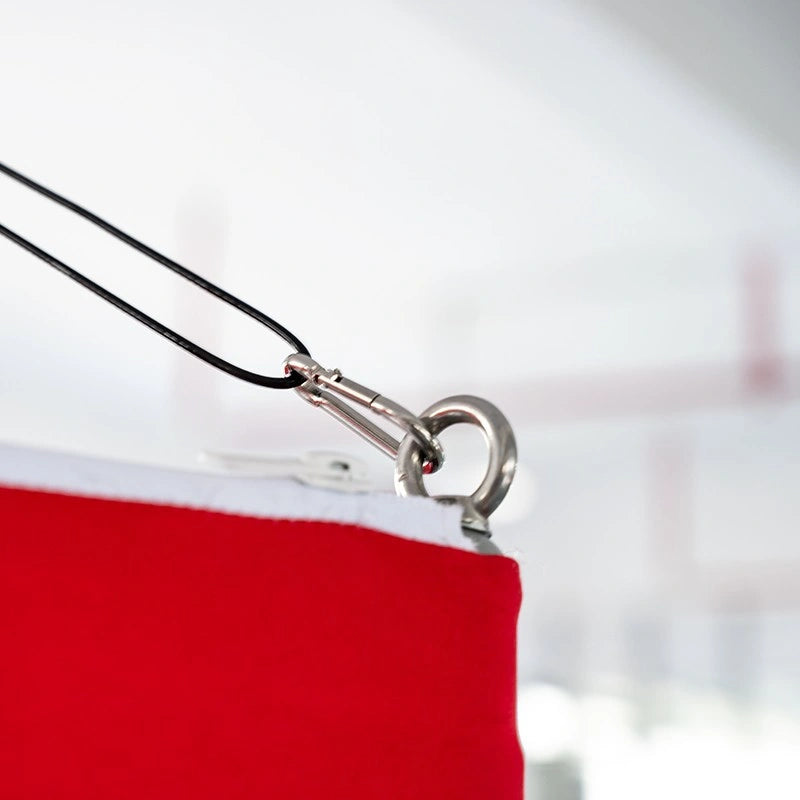 Lightweight hexagon hanging sign for overhead branding