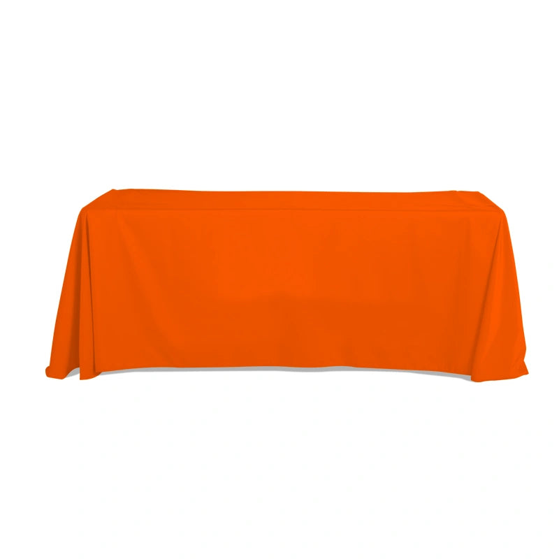 Durable blank polyester table cover for banquet tables