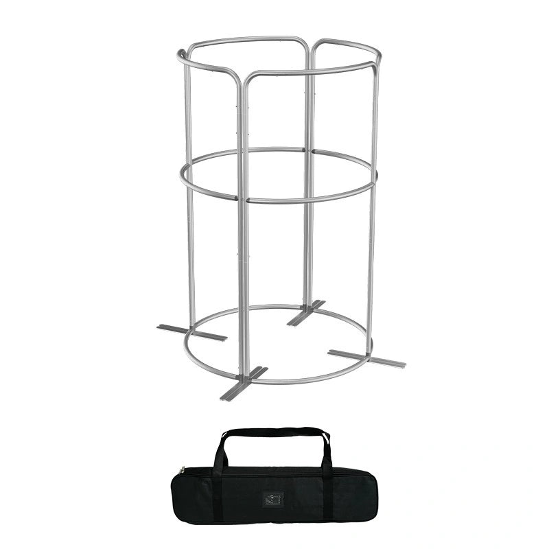 Magnetic fabric backwall display for expos