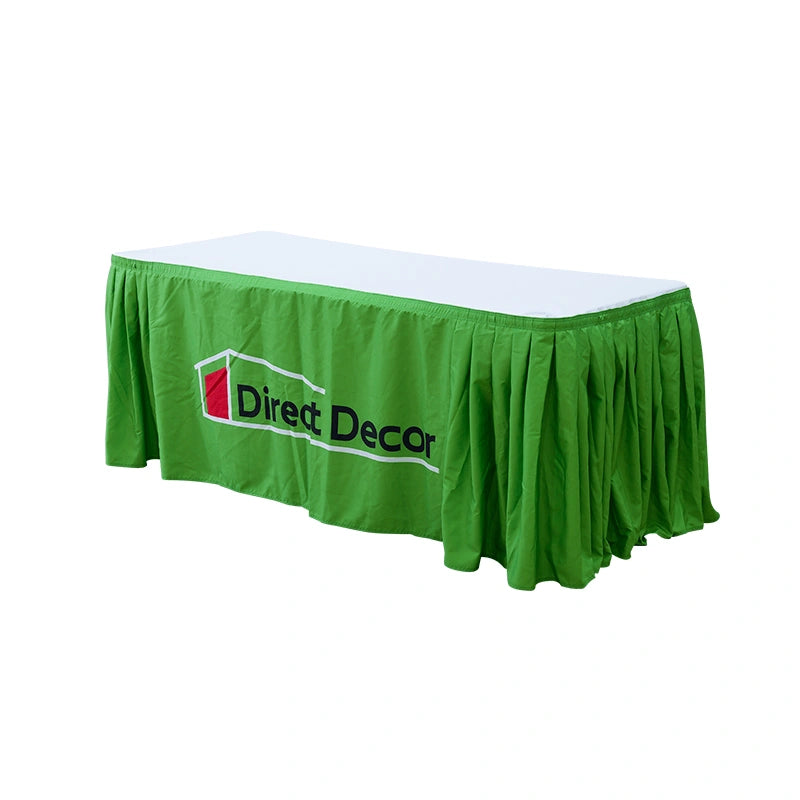 Printed Table Skirt Without Top for trade show display tables
