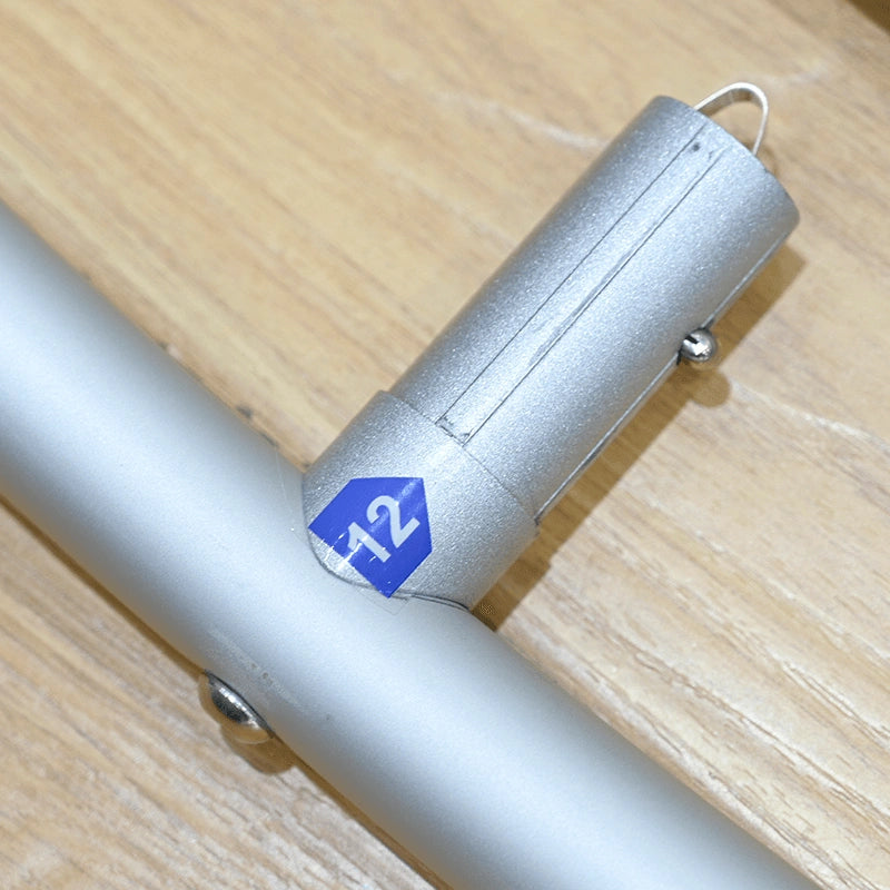 Freestanding A-shaped backdrop ready for exhibition setup