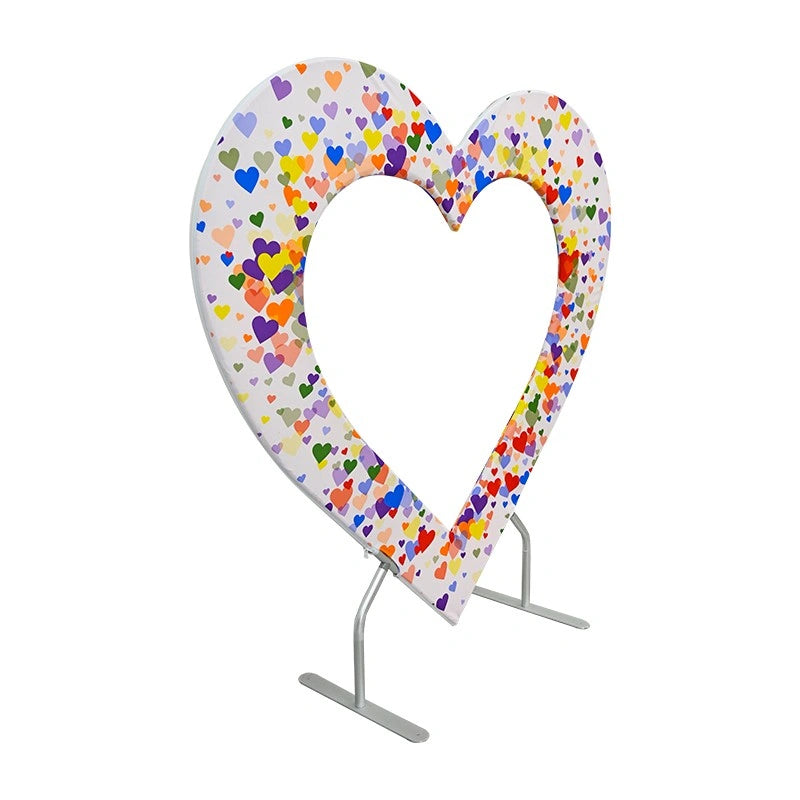 Stylish heart shaped backdrop ideal for photo booths and themed décor