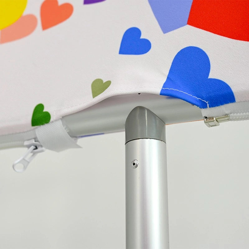 Lightweight heart shaped backdrop designed for weddings and parties