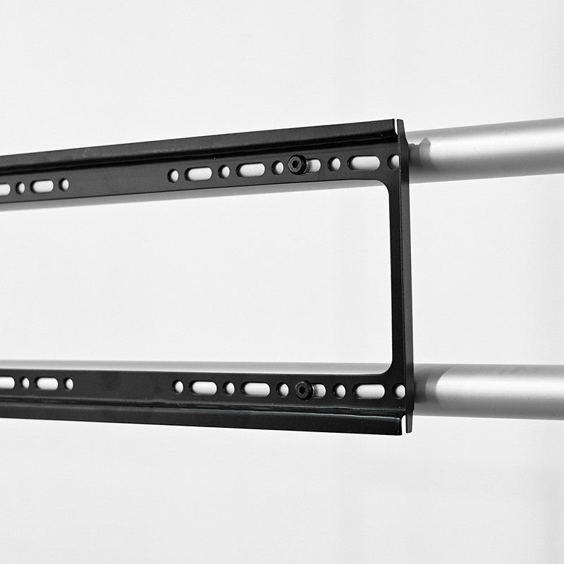 Inverted J Curved Tension Fabric TV Stand