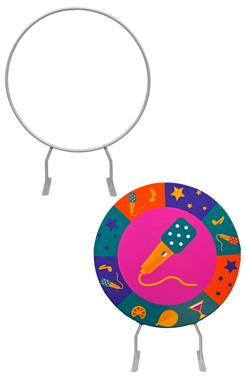 Round Shaped Backdrop - Flame-Retardant 240g Tension Fabric
