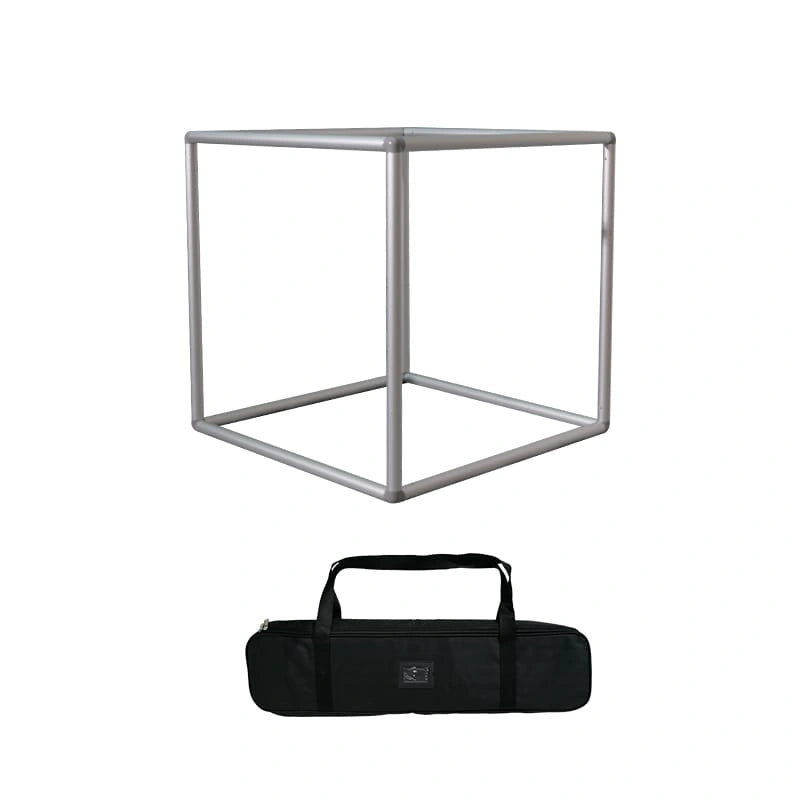 LED illuminated cube display for retail promotions and product launches