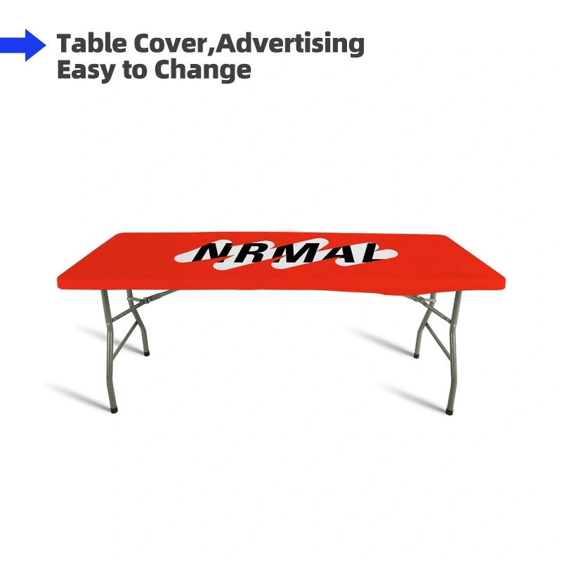 Custom printed Square Stretch Table Topper for exhibition tables