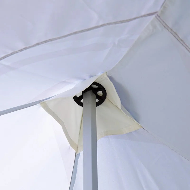 Large 10x20 promotional canopy tent with custom graphics for high-traffic events and brand activations