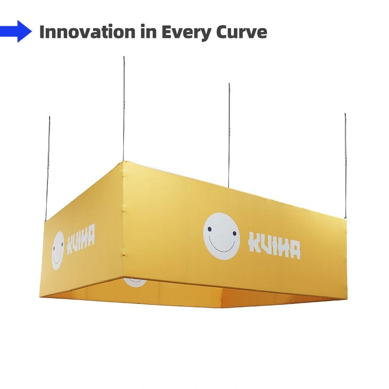 Modern rectangular hanging sign for corporate events
